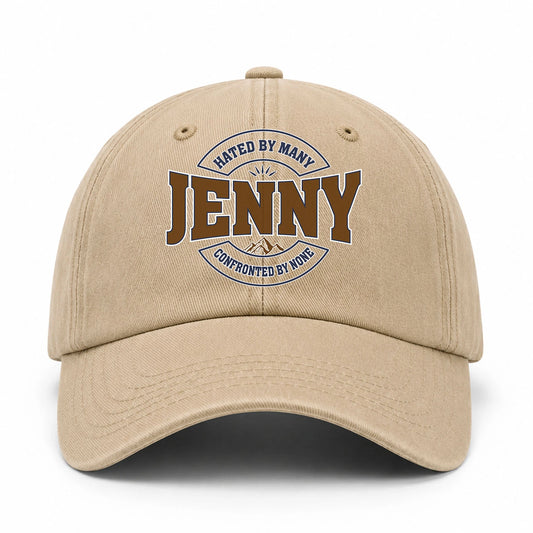 Hated By Many Confronted By None Washed Cap JENNY 13K1 C36PF