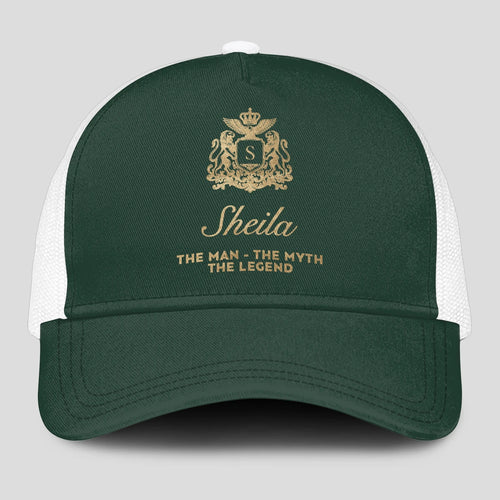 The Man The Myth The Legend Sage Green Mesh Cap SHEILA 13K1 C192PF