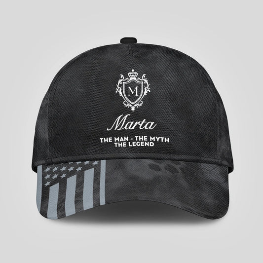 The Man The Myth The Legend America Black Camo Cap MARTA 13K1 C173PF