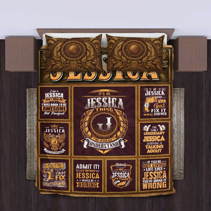 JESSICA Limited Edition Personalized Bedding Set 13K1-BS3