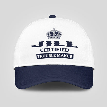 Certified Your Name Trouble Maker Washed Cap JILL 13K1 C148PF