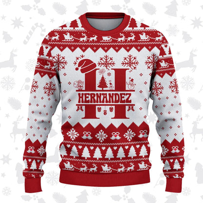 HERNANDEZ Personalized Christmas Pajama Set - Holiday Gift Outfit 13K1-CR2