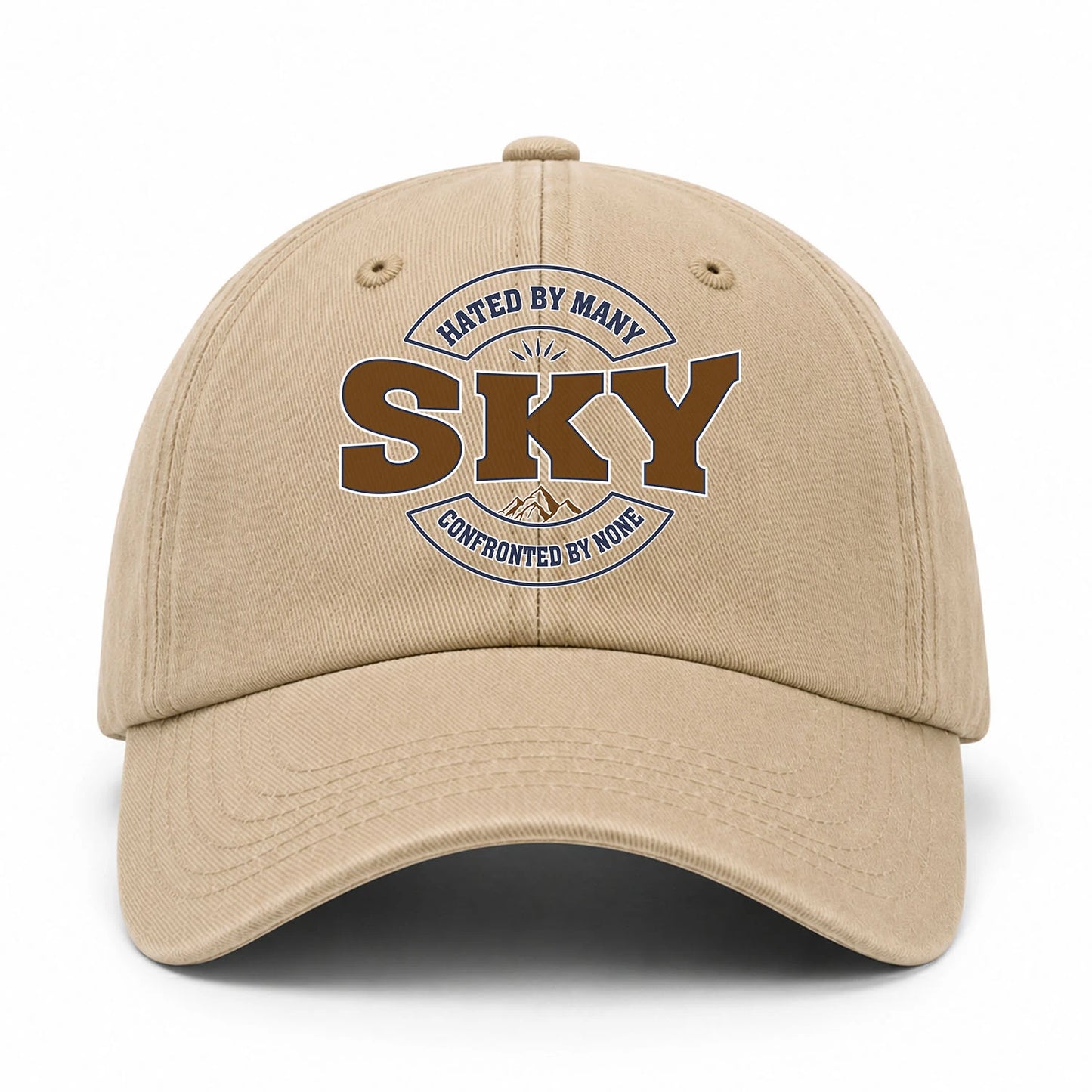 Hated By Many Confronted By None Washed Cap SKY 13K1 C36PF