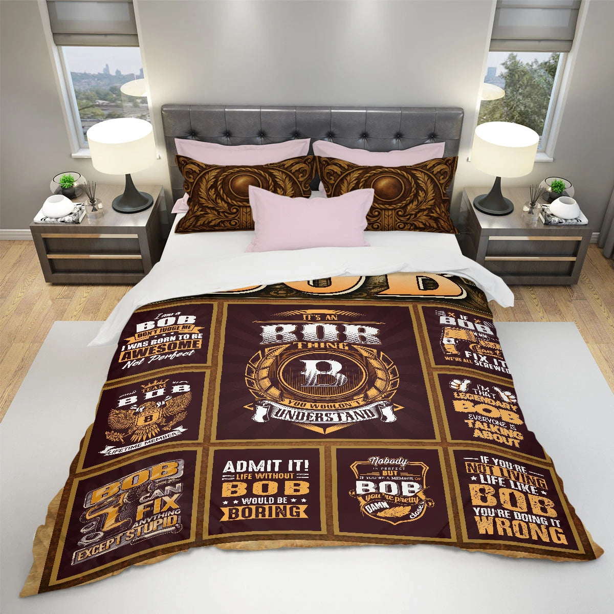 BOB Limited Edition Personalized Bedding Set 13K1-BS3