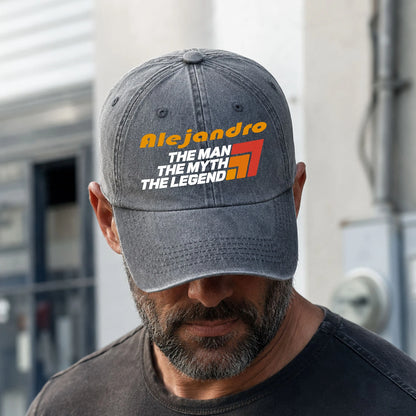 The Man The Myth The Legend With Logo Washed Cap ALEJANDRO 13K1 C72PF
