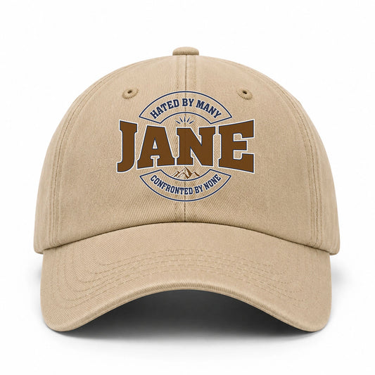 Hated By Many Confronted By None Washed Cap JANE 13K1 C36PF