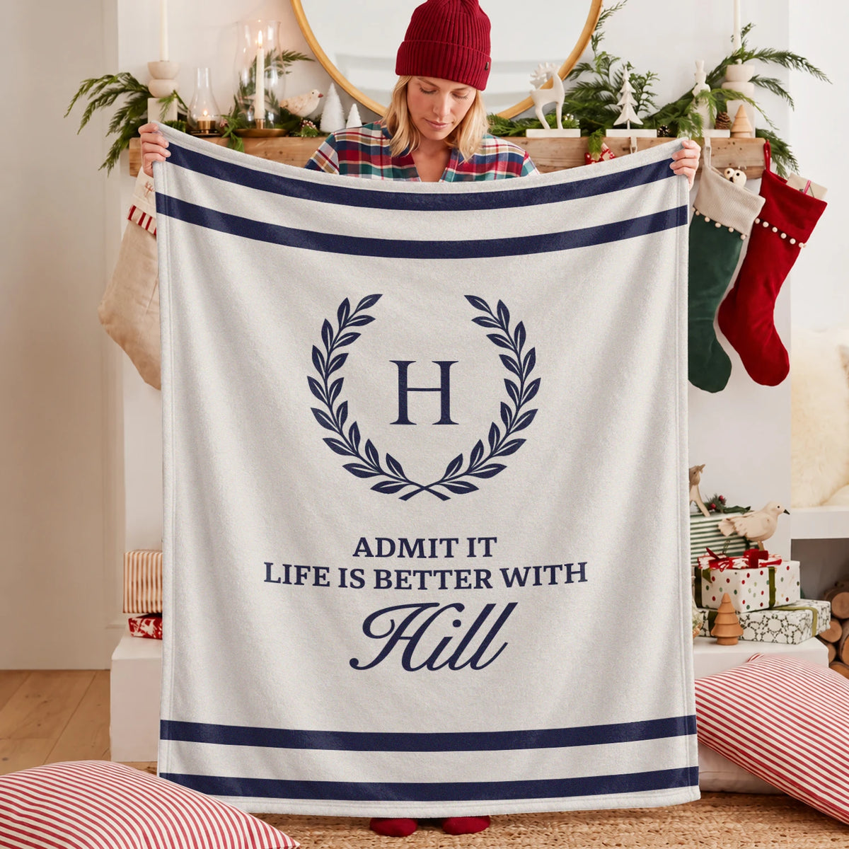 Admit It Life Is Better With Your Name Vintage Fleece Blanket HILL 13K1 BK40