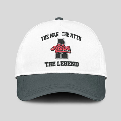 The Man The Myth The Legend Custom Initial Letter And Name Cap ALLEN 13K1 C38PF