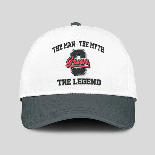 The Man The Myth The Legend Custom Initial Letter And Name Cap GREEN 13K1 C38PF