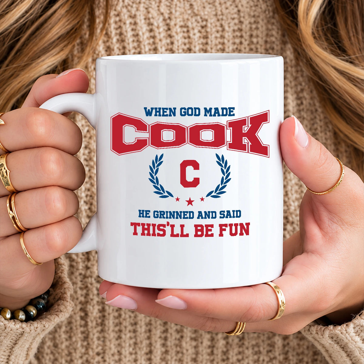 When God Made Your Name Personalized Mug COOK 13K1 MG08