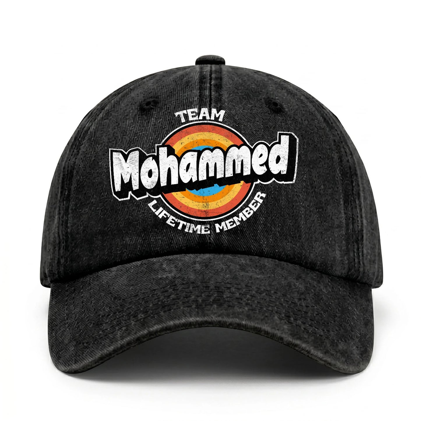 Team Your Name Lifetime Member Logo Cap MOHAMMED 13K1 C66PF