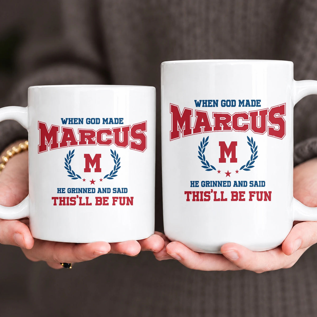 When God Made Your Name Personalized Mug MARCUS 13K1 MG08