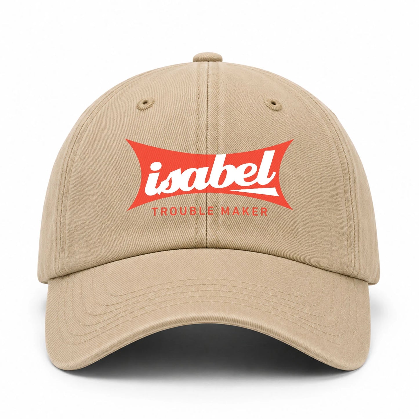 Trouble Maker Red Logo Washed Cap ISABEL 13K1 C78PF
