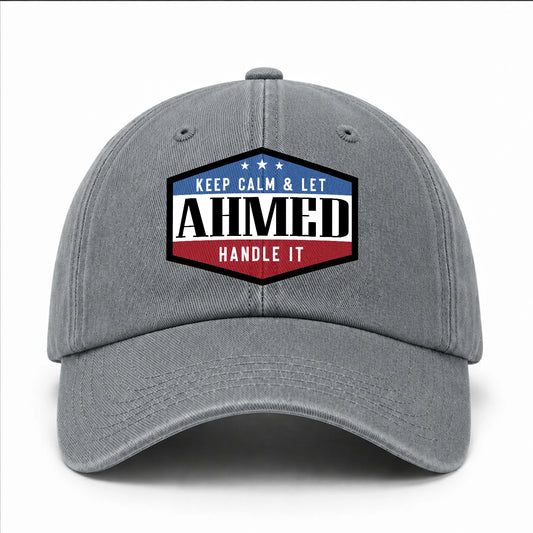 Keep Calm & Let Your Name Handle It Washed Cap AHMED 13K1 C87PF