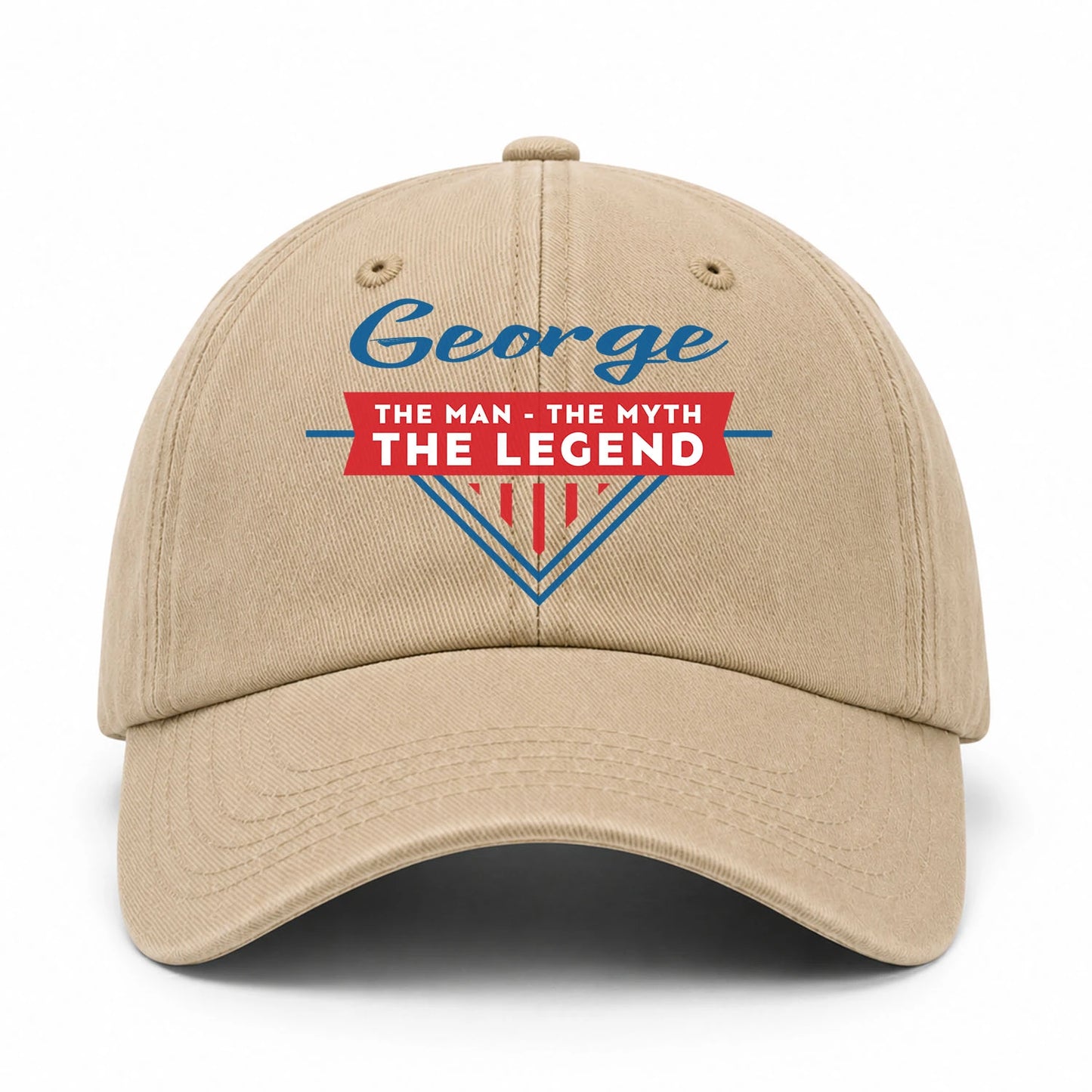 The Man The Myth The Legend Logo Washed Cap GEORGE 13K1 C37PF