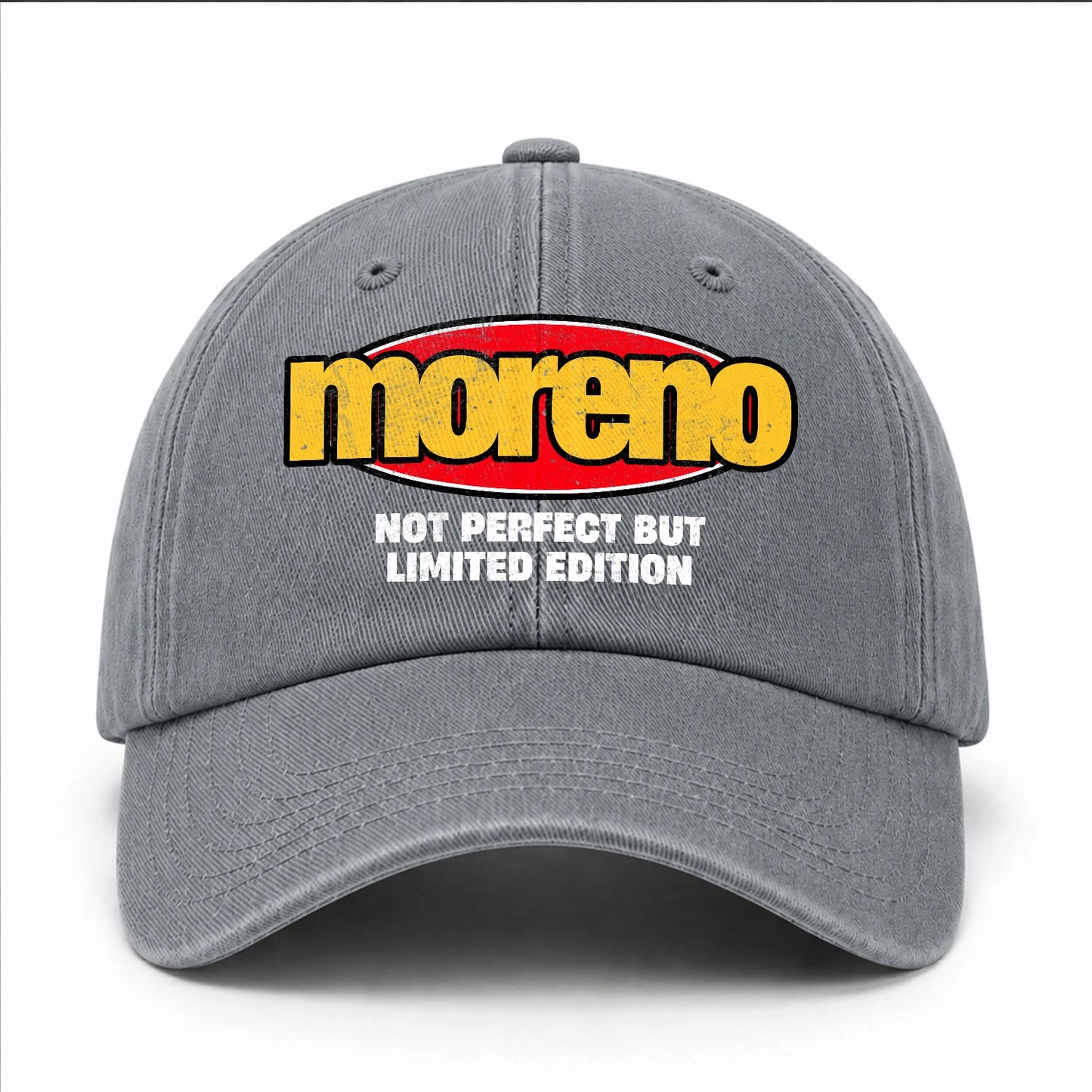 Your Name Not Perfect But Limited Edition Red Logo Washed Cap MORENO 13K1 C84PF
