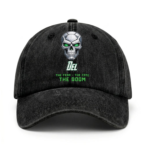 The Fear The Fate The Doom Skull Washed Cap DEL 13K1 C99PF