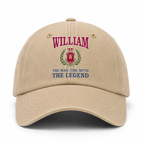 The Man The Myth The Legend Royal Khaki Cap WILLIAM 13K1 C116PF