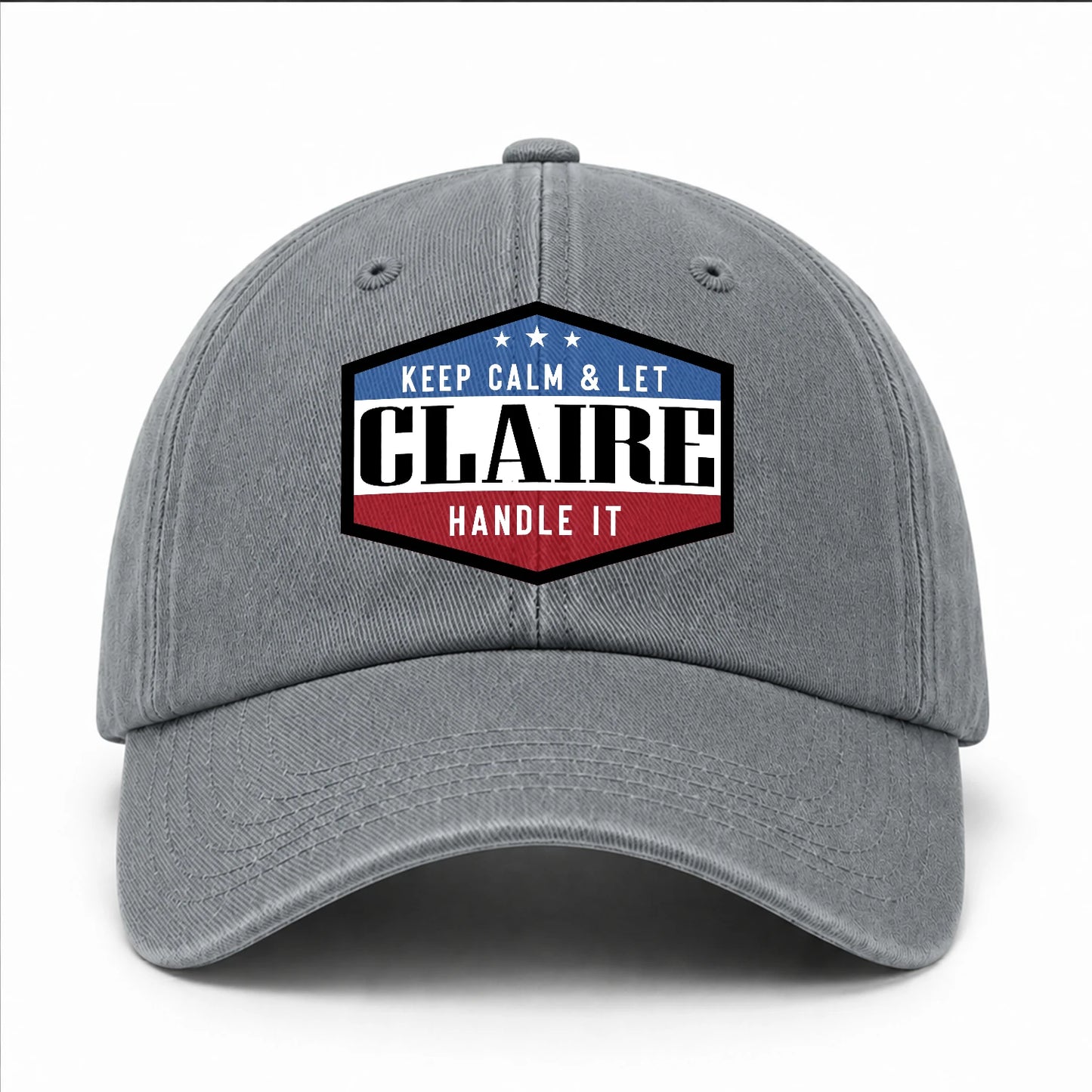 Keep Calm & Let Your Name Handle It Washed Cap CLAIRE 13K1 C87PF