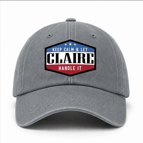 Keep Calm & Let Your Name Handle It Washed Cap CLAIRE 13K1 C87PF