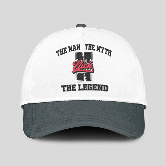 The Man The Myth The Legend Custom Initial Letter And Name Cap NICK 13K1 C38PF