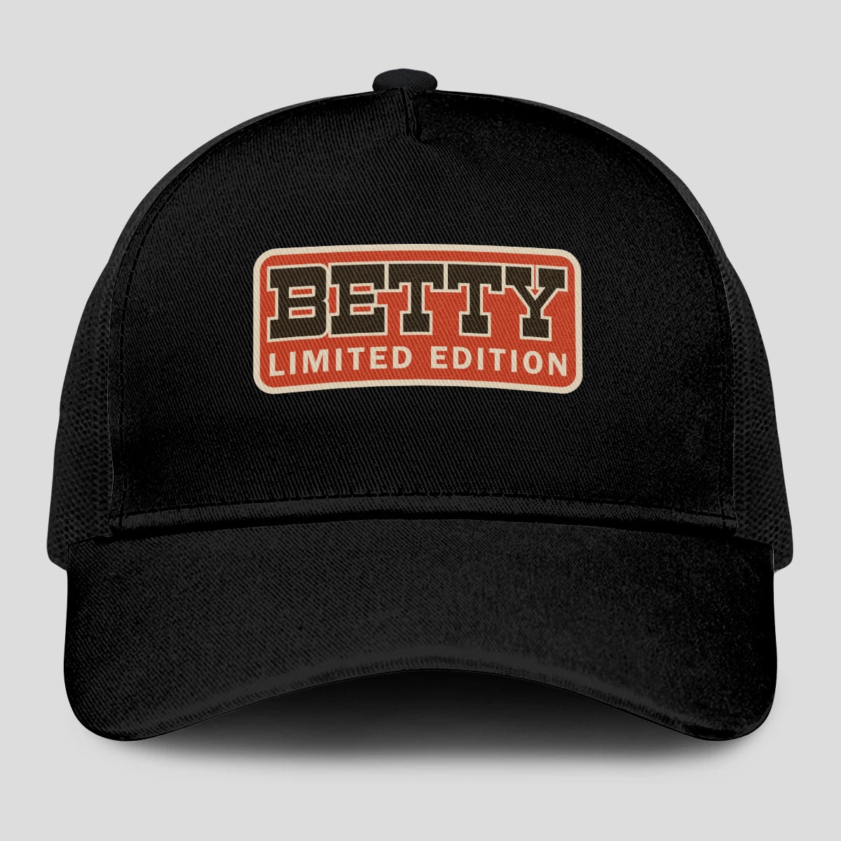 Limited Edition Red Logo Black Mesh Cap BETTY 13K1 C215PF