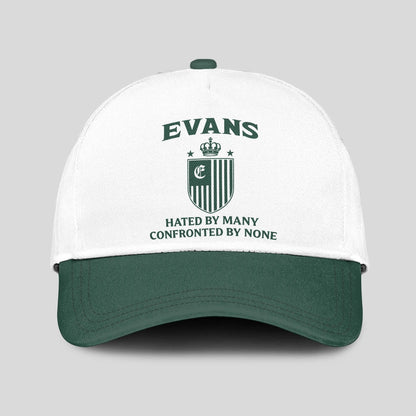 Hated By Many Confronted By None Luxury Logo Cap EVANS 13K1 C41PF