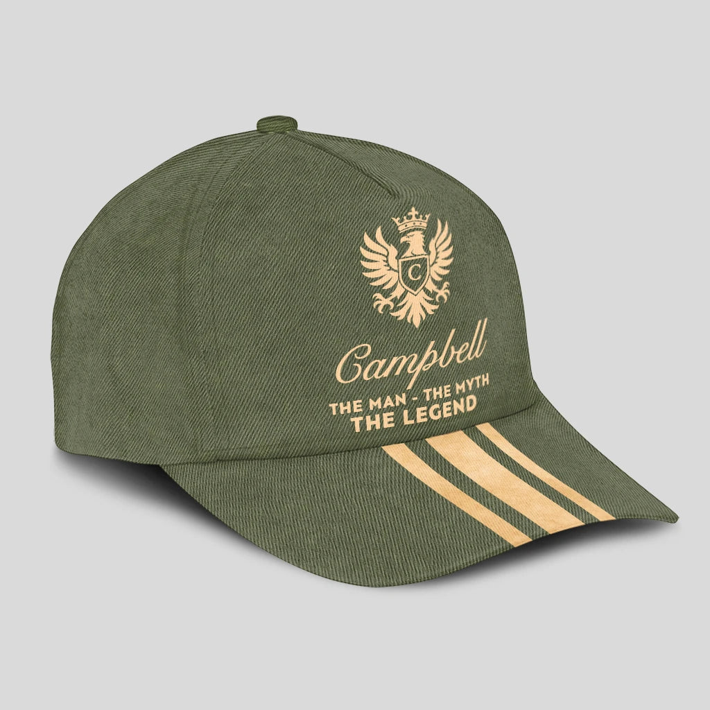 The Man The Myth The Legend King Eagle Golden And Olive Cap CAMPBELL 13K1 C150PF