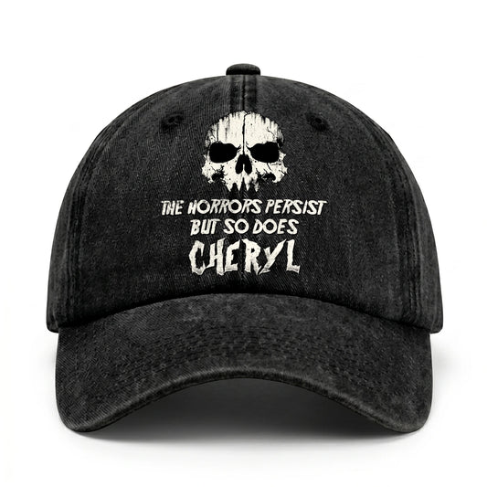 The Horrors Persist But So Does Your Name Cool Skull Washed Cap CHERYL 13K1 C134PF