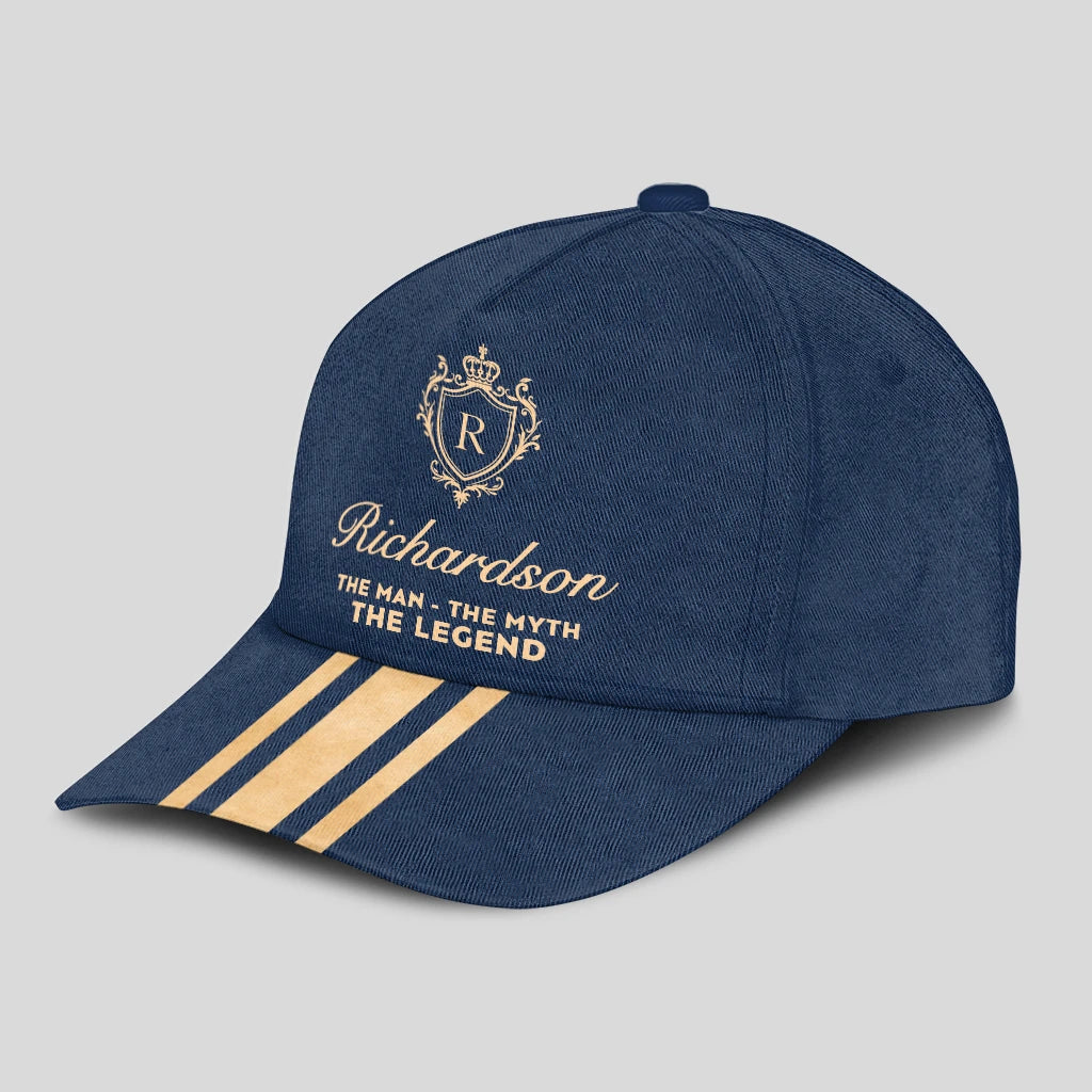 The Man The Myth The Legend Golden Stripes Royal Blue Cap RICHARDSON 13K1 C137PF