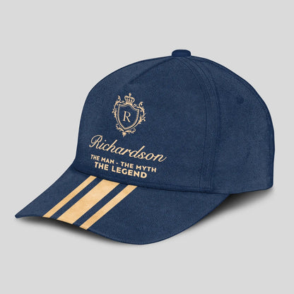 The Man The Myth The Legend Golden Stripes Royal Blue Cap RICHARDSON 13K1 C137PF
