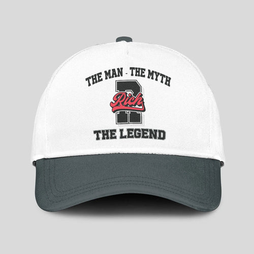 The Man The Myth The Legend Custom Initial Letter And Name Cap RICH 13K1 C38PF