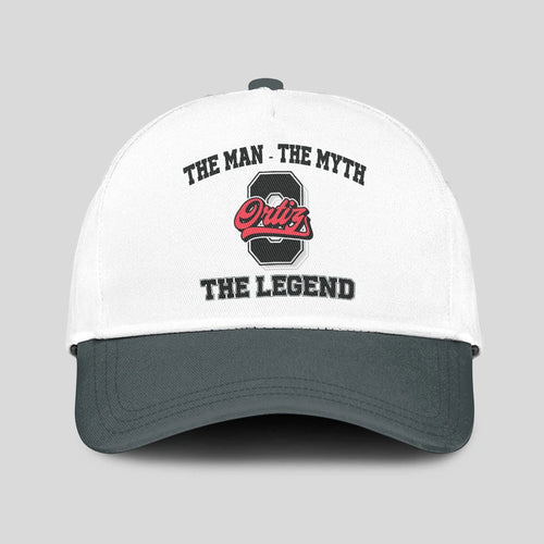 The Man The Myth The Legend Custom Initial Letter And Name Cap ORTIZ 13K1 C38PF