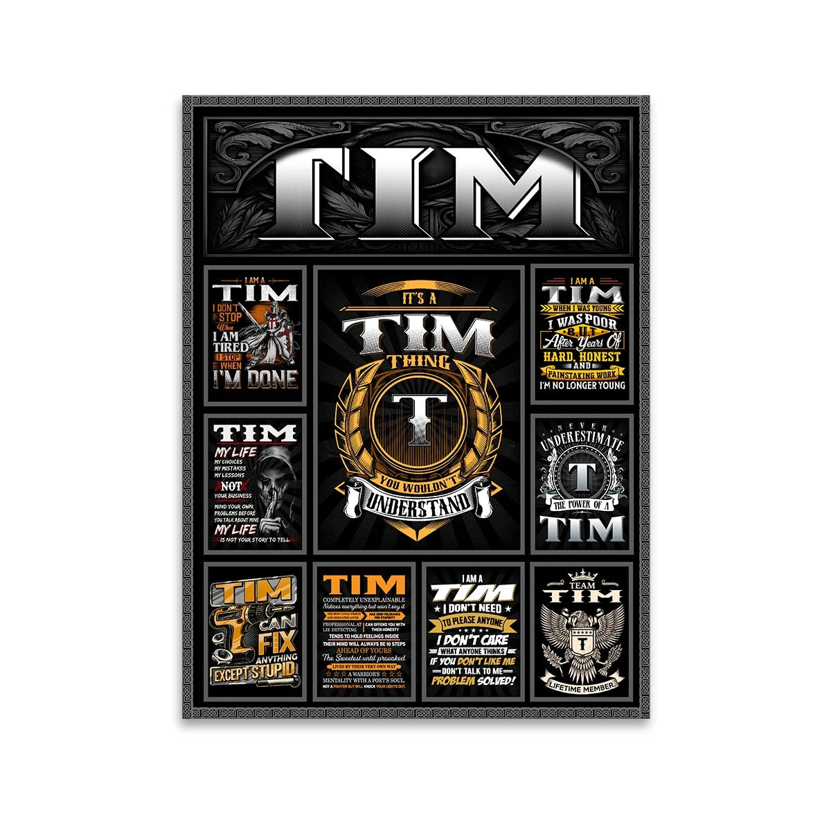 TIM Personalized Sponge Floor Mat – Custom Printed Home Decor 13K1-AR2