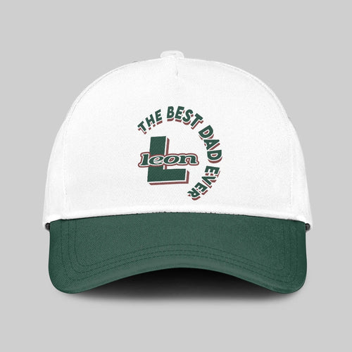 The Best Dad Ever Custom Name Cap LEON 13K1 C35PF