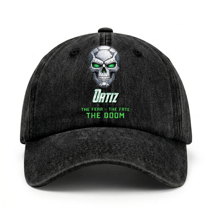 The Fear The Fate The Doom Skull Washed Cap ORTIZ 13K1 C99PF