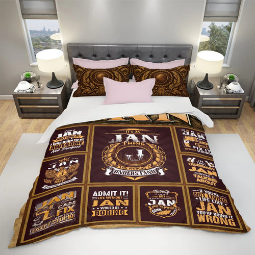 JAN Limited Edition Personalized Bedding Set 13K1-BS3