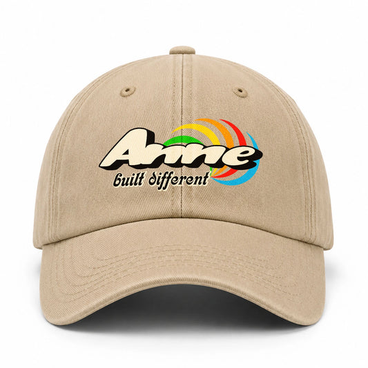 Your Name Built Different Retro Washed Cap ANNE 13K1 C55PF