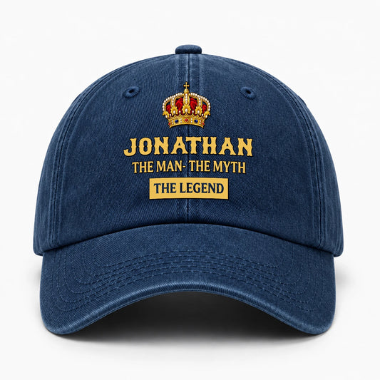 The Man The Myth The Legend King Crown Washed Cap JONATHAN 13K1 C146PF