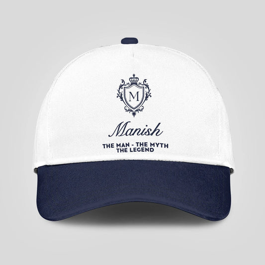 The Man The Myth The Legend Blue Cap MANISH 13K3 C46PF