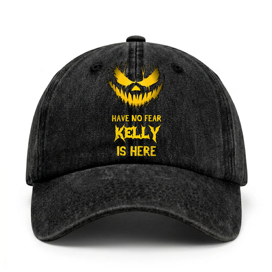 Have No Fear Your Name Is Here Jack O' Lantern Washed Cap KELLY 13K1 C135PF