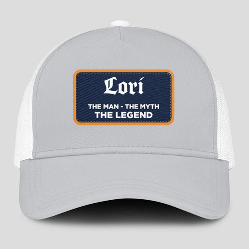 The Man The Myth The Legend Gray Mesh Cap LORI 13K1 C204PF