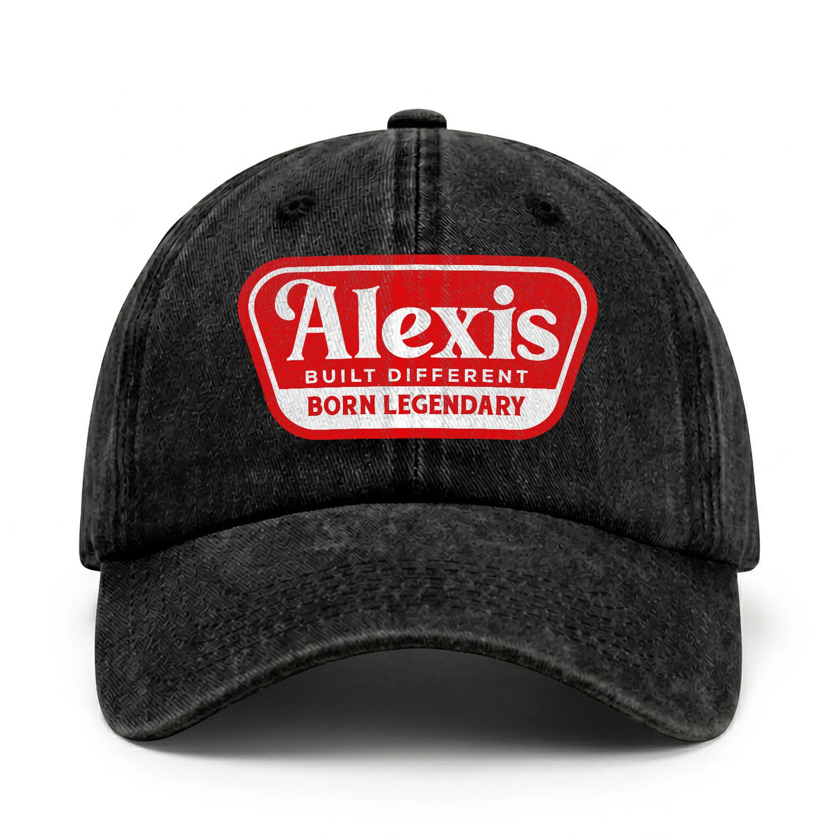 Built Different Born Legendary Red Logo Washed Cap ALEXIS 13K1 C63PF