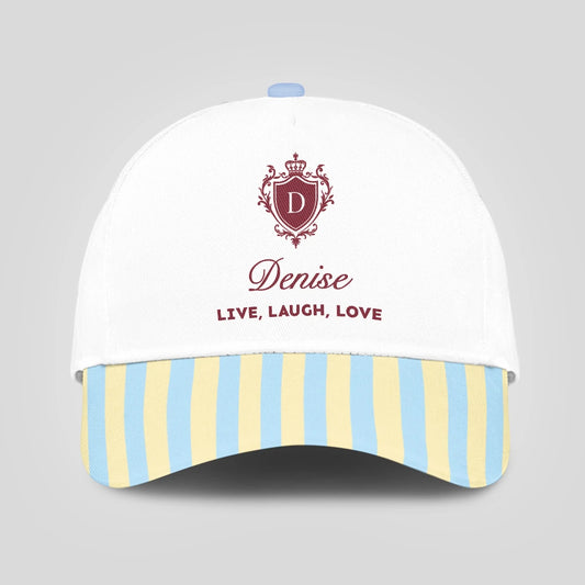 Live Laugh Love Blue And Yellow Luxury Cap DENISE 13K1 C121PF