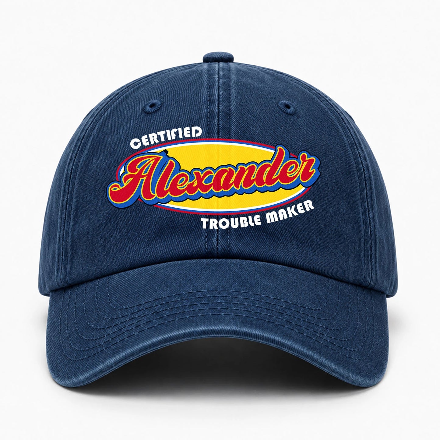 Certified Your Name Trouble Maker Washed Cap ALEXANDER 13K1 C73PF