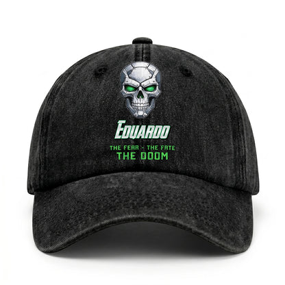 The Fear The Fate The Doom Skull Washed Cap EDUARDO 13K1 C99PF