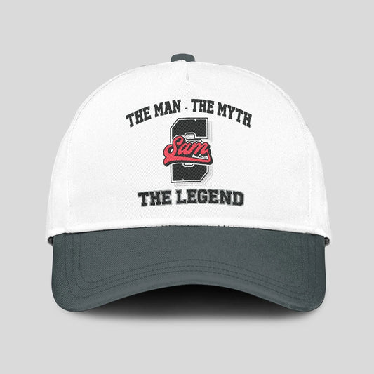 The Man The Myth The Legend Custom Initial Letter And Name Cap SAM 13K1 C38PF