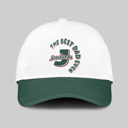 The Best Dad Ever Custom Name Cap JUDITH 13K1 C35PF