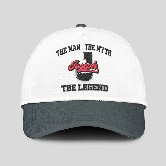 The Man The Myth The Legend Custom Initial Letter And Name Cap JOSEPH 13K1 C38PF