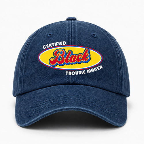 Certified Your Name Trouble Maker Washed Cap BLACK 13K1 C73PF